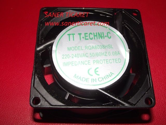 FAN 220V 8x8 RGA8038HSL
