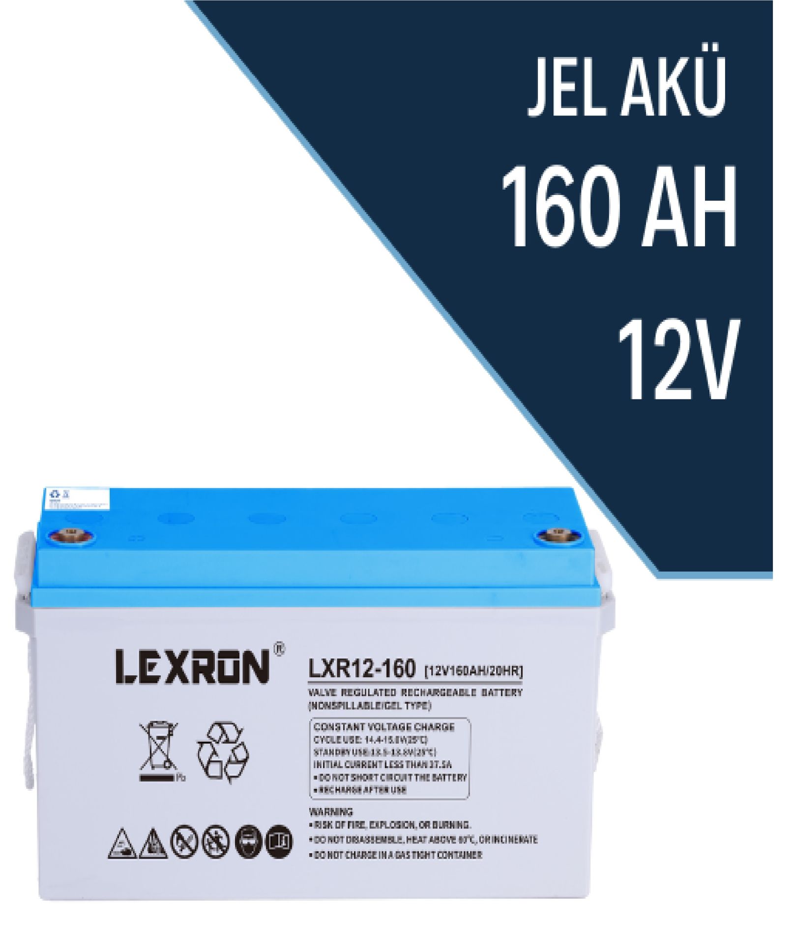 160 AMPER JEL AKÜ  LEXRON