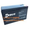 12 VOLT 7 AMPER  AKÜ ORBUS