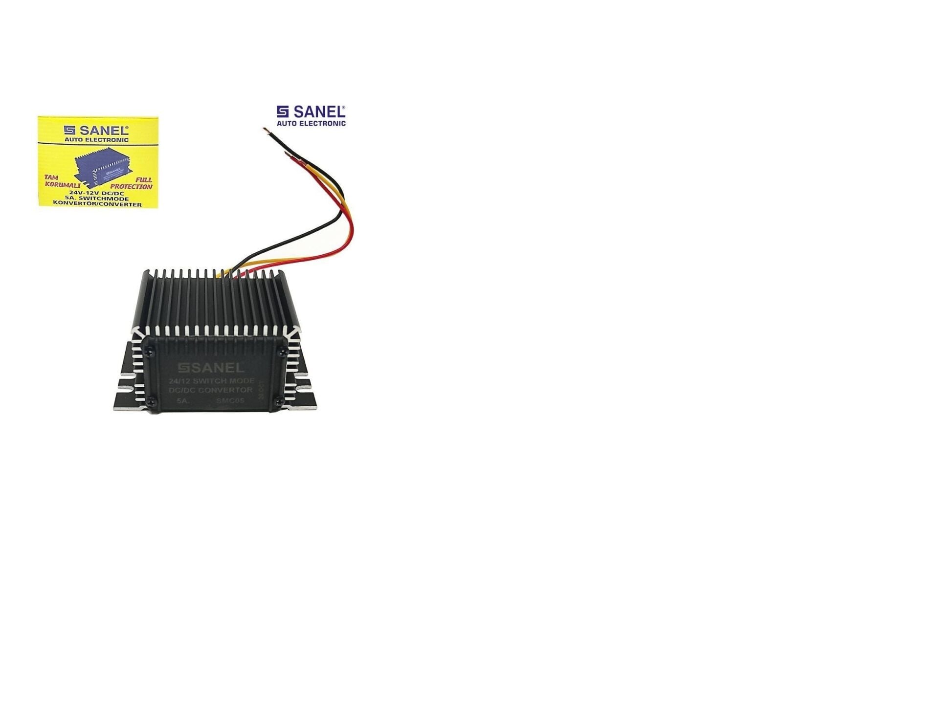 VOLTAJ DÜŞÜRÜCÜ  24 VOLT / 12 VOLT KONVERTÖR SANEL SMC05