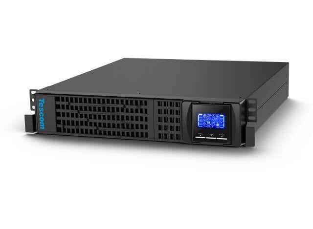 3 Kva Online UPS TESCOM TEOS 3000 RT RACK TİP 1FAZ/1FAZ 6 ADET 9 AH AKÜLÜ