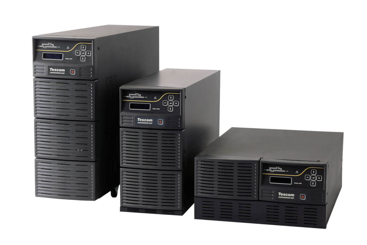 6 KVA UPS TESCOM TEOS CL106D 1F/1F 20 ADET 4,5AH AKÜLÜ